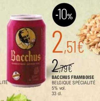 bacchus framboise belgique spécialité