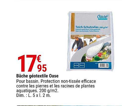 bâche géotextile oase