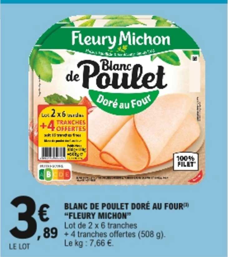 blanc de poulet doré au four "fleury michon"