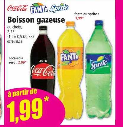 boisson gazeuse coca-cola, fanta, sprite