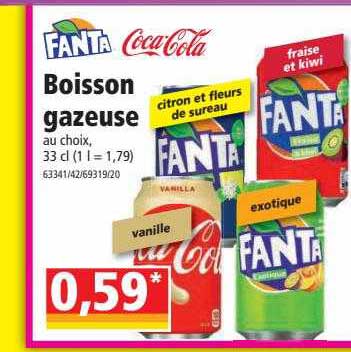 boisson gazeuse fanta, coca-cola