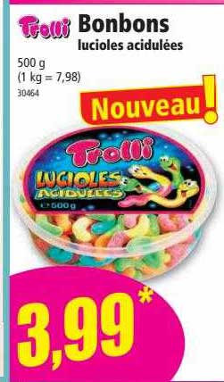 bonbons lucioles acidulées trolli