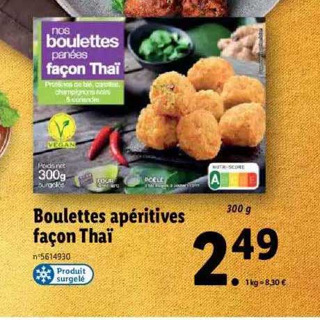 boulettes apéritives façon thaï