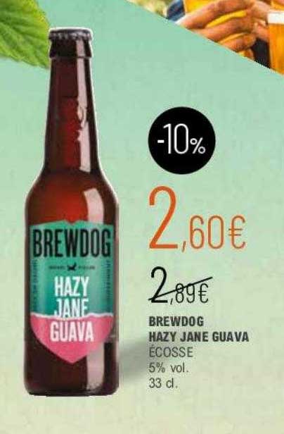 brewdog hazy jane guava écosse