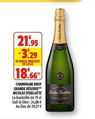 champagne brut grande réserve nicolas feuillatte