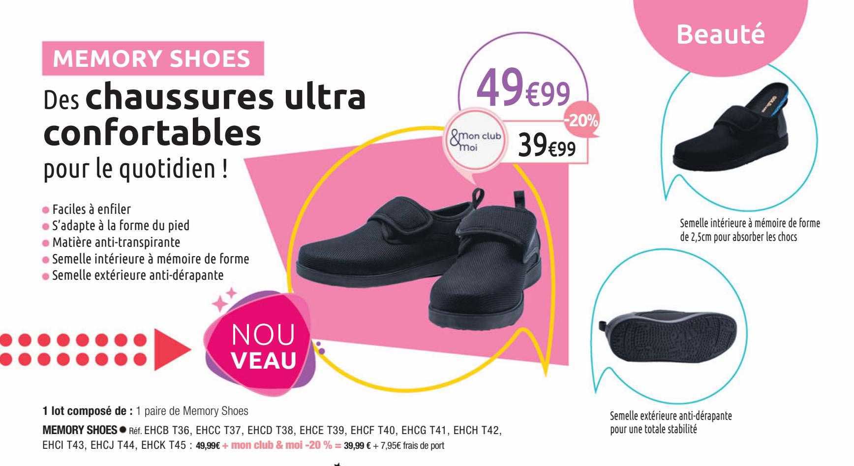 chaussures ultra confortable
