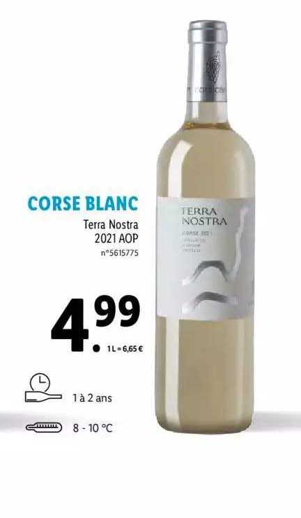 Corse Blanc Terra Nostra 2021 Aop