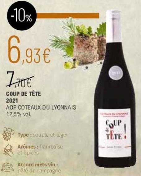 coup de tête 2021 aop coteaux du lyonnais