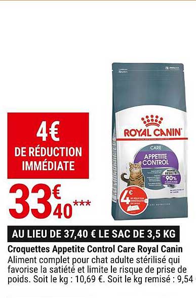 croquettes appetite control care royal canin