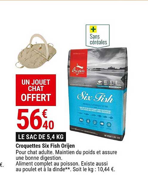 croquettes six fish orijen