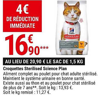 croquettes sterilised science plan