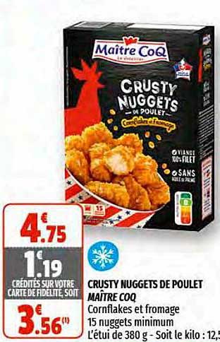 Crusty Nuggets De Poulet Maître Coq
