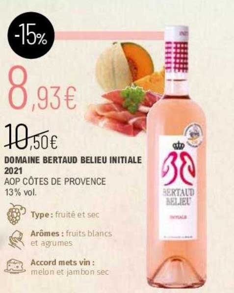 Domaine Bertaud Belieu Initiale 2021 Aop Côtes De Provence