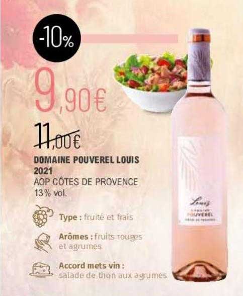 domaine pouverel louis 2021 aop côtes de provence