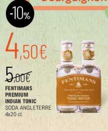 Fentimans Premium Indian Tonic Soda Angleterre