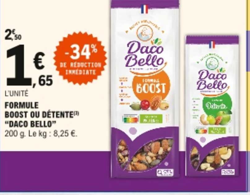 formule boost ou détente "daco bello"