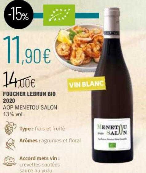 foucher lebrun bio 2020 aop menetou salon