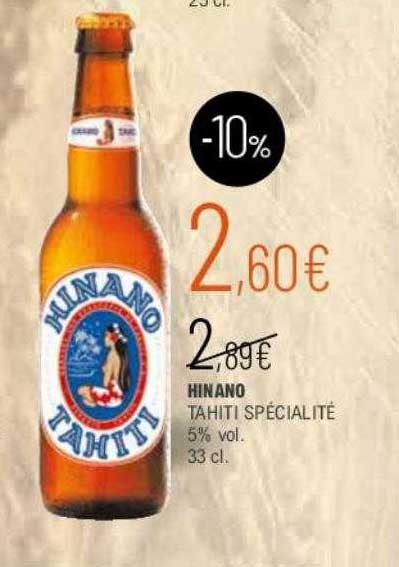 hinano tahiti spécialité