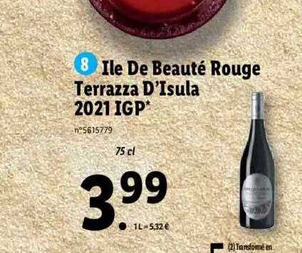 ile de beauté rouge terrazza d'isula 2021 igp