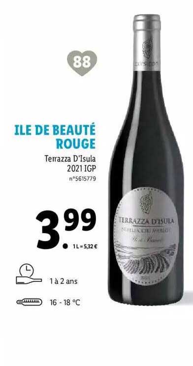 île de beauté rouge terrazza d'isula