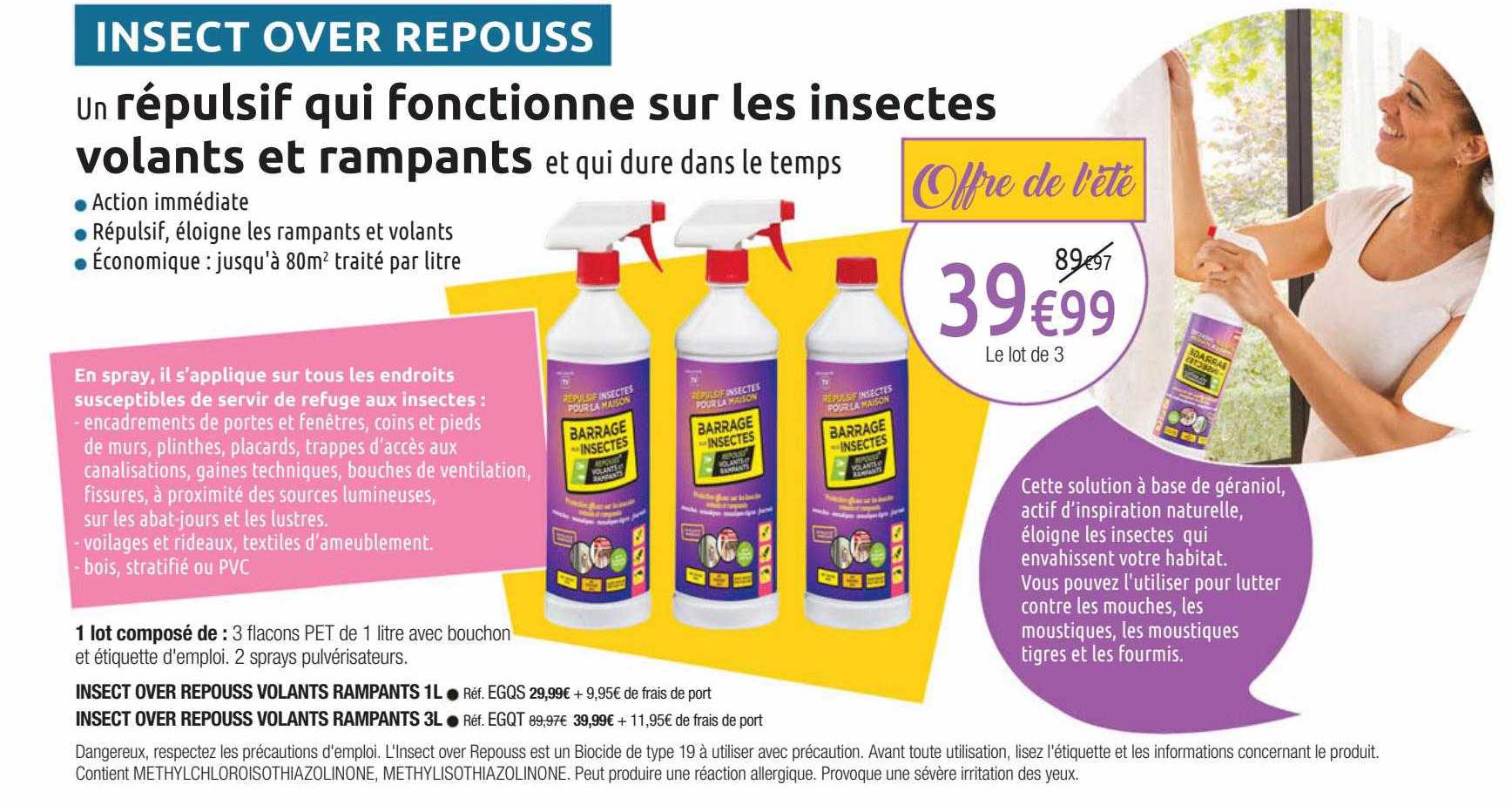 insect over repouss volants rampants