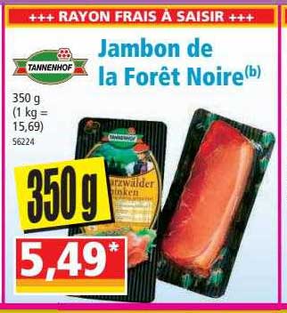 Jambon De La Forêt Noire Tannenhof