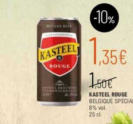 kasteel rouge belgique spécialité