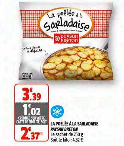 la poêlée à la sarladaise paysan breton