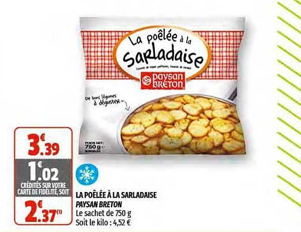 la poêlée à la sarladaise paysan breton