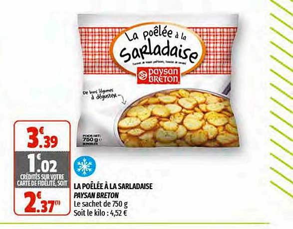 la poêlée à la sarladaise paysan breton