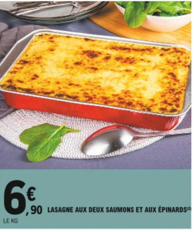 lasagne aux deux saumons et aux épinards