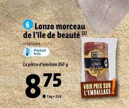 lonzo morceau de l'île de beauté