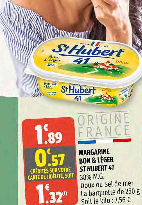 margarine bon & léger st hubert 41