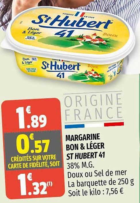 margarine bon & léger st hubert 41