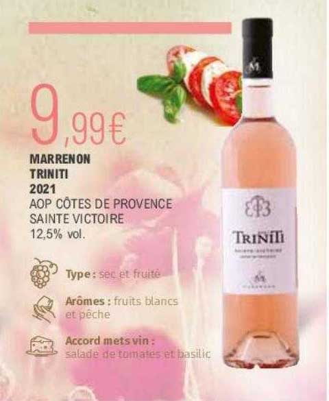 Marren On Triniti 2021 Aop Côtes De Provence Sainte Vitroire