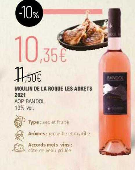 moulin de la roque les adrets 2021 aop bandol