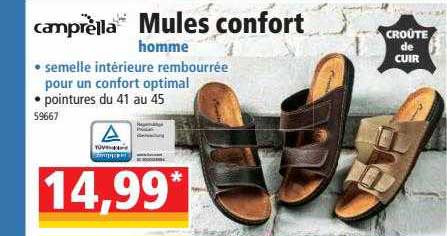 Mules Confort Homme Camprella