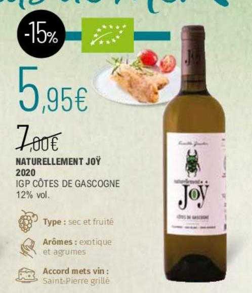 naturellement joy 2020 igp côtes de gascogne