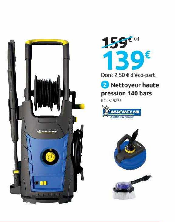 nettoyeur haute pression 140 bars michelin