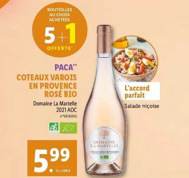 paca coteaux varois en provence rosé bio domaine la martelle