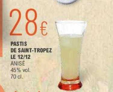 Pastis De Saint-tropez Le 12-12 Anisé