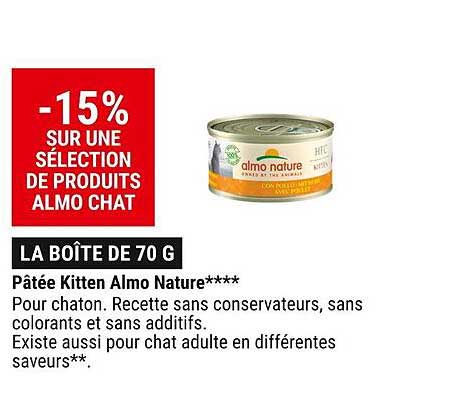 pâtée kitten almo nature
