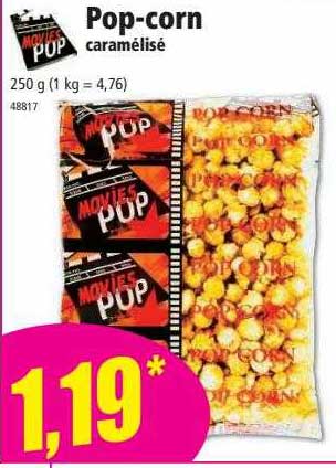 pop-corn caramélisé movies pop