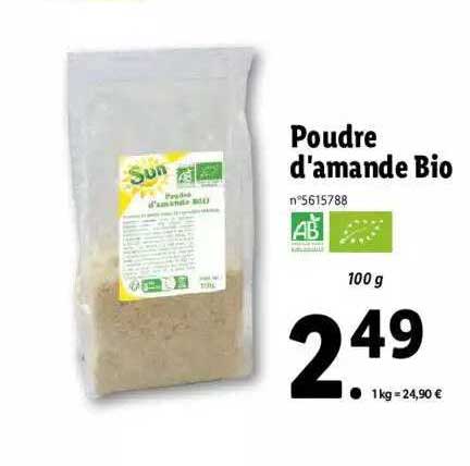 poudre d'amande bio