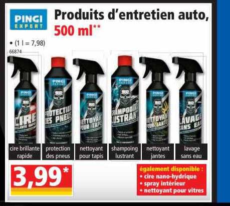 produits d'entretien auto, 500ml pingi expert