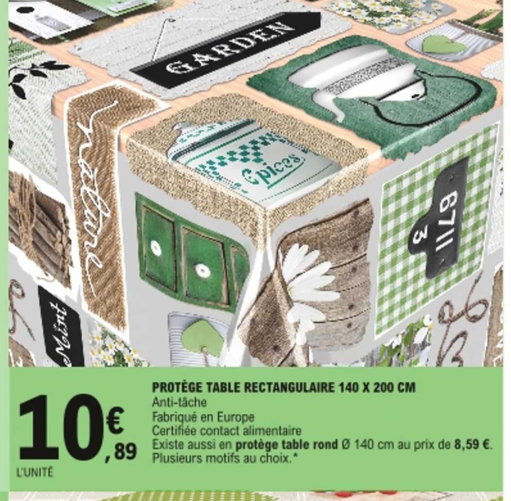 Protège Table Rectangulaire 140 X 200 Cm