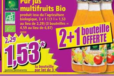 Pur Jus Multifruits Bio Bio Sonne