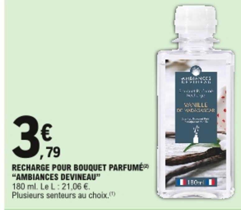 recharge pour bouquet parfumé "ambiances devineau"