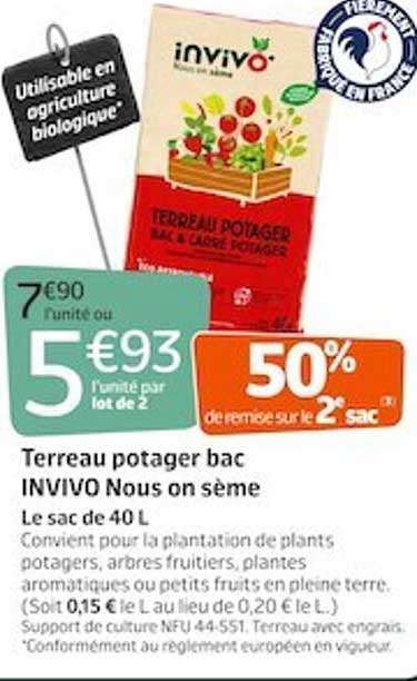 terreau potager bac invivo nous on sème