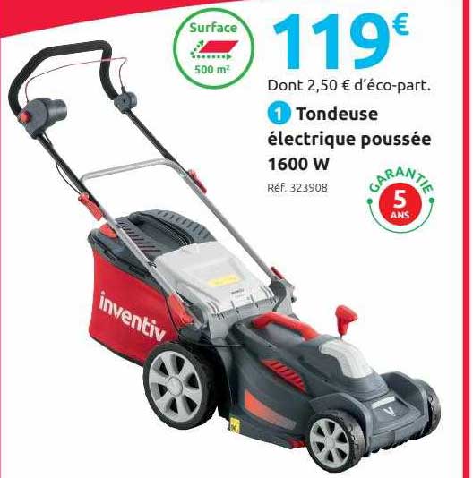 tondeuse électrique poussée 1600 w